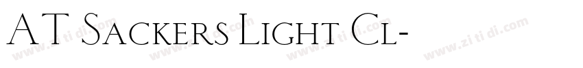 AT Sackers Light Cl字体转换